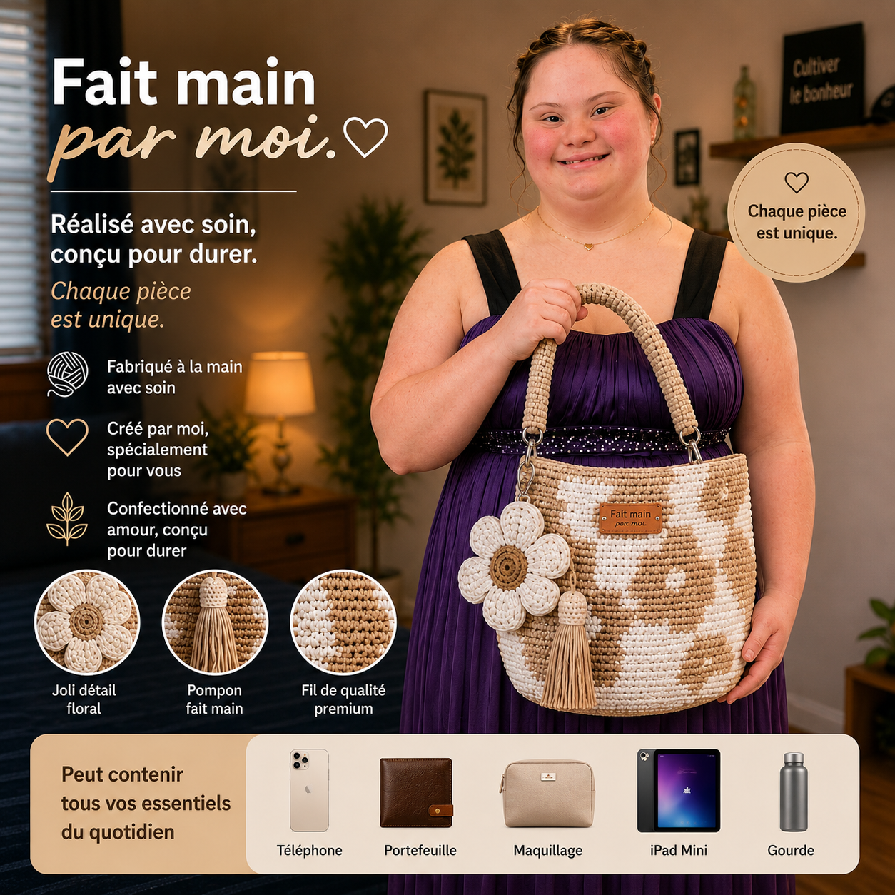Sac Fleur au Crochet ®