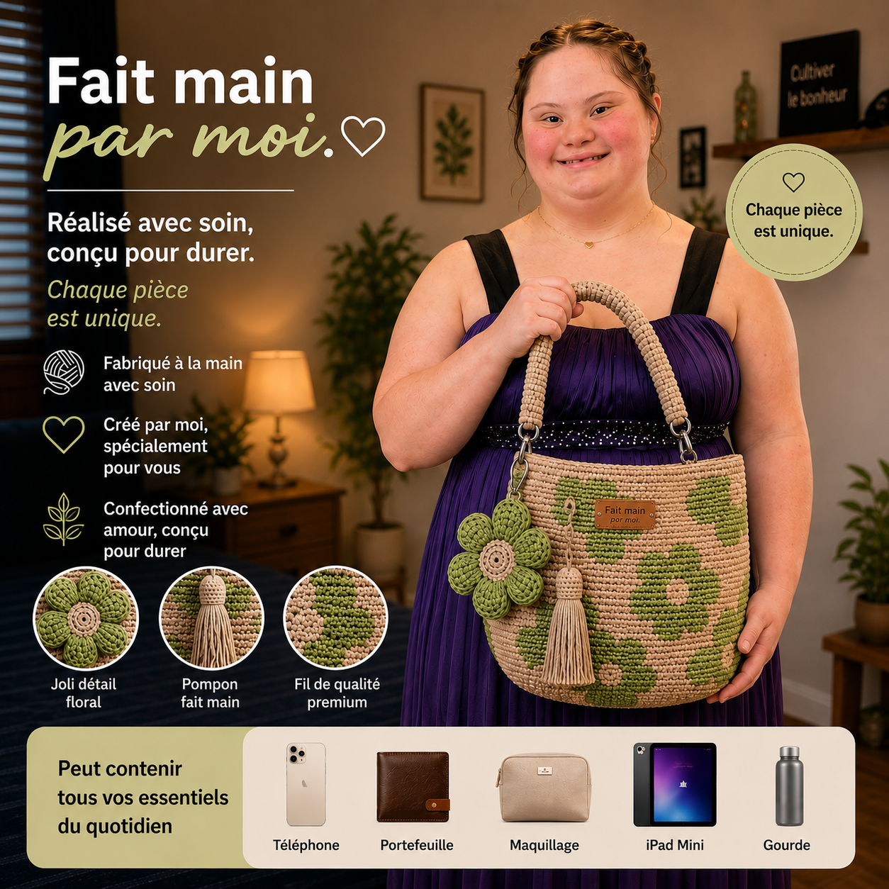 Sac Fleur au Crochet ®