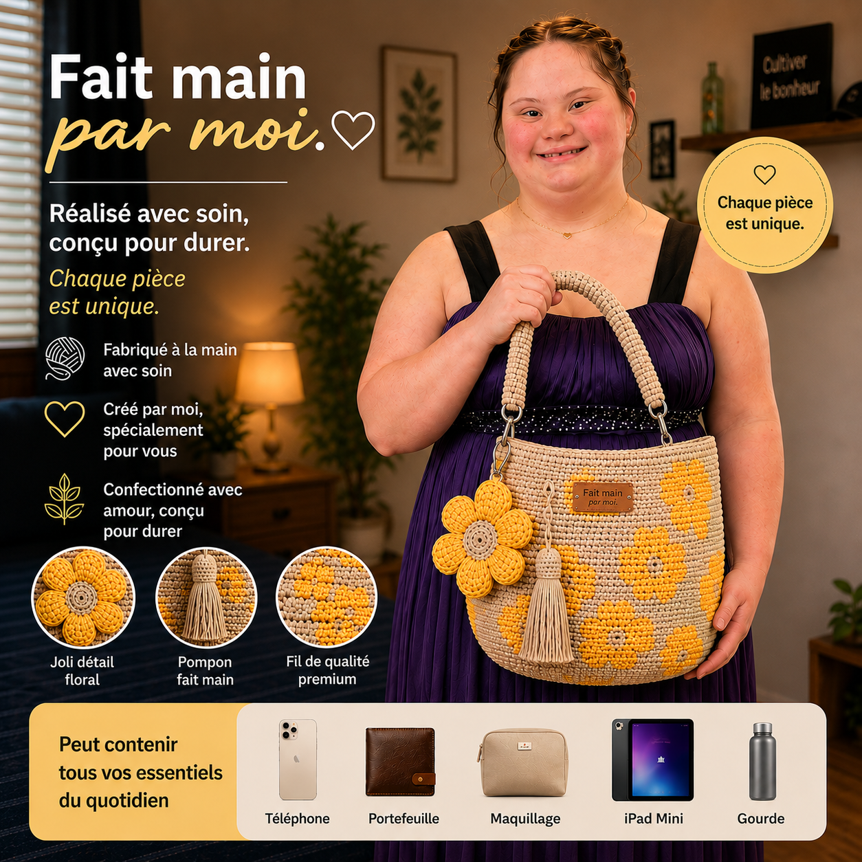 Sac Fleur au Crochet ®