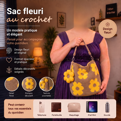 Sac avec fleurs